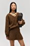 Nordis Volanlı Light Brown Knitwear Mini Skirt - 6