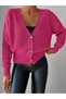 Women's Button Detail Knitwear Cardigan - 6