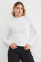 Basic Modal Blouse with Draped Sides and Perkins Collar - 5