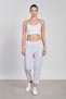 Women's Green Carrot Sweatpants - Snow Melange