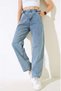 2.0,2.6 New''New''New Women's Apollet Detail Side Belt Buckle Baggy Jeans (Launch Product) - 4