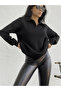 Women's Collared Long Sleeve Knit Blouse - 2
