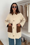 Bellows Pocket Detailed Rain Gabardine Jacket Cream - 2