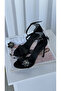 Perla Glittery Detachable Buckle Detailed Heeled Shoes - 3