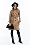 Reglan Sleeve Women's Leather Trench Coat/Jacket