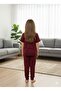 Children's Burgundy Pajama Set - 3