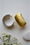 Curved Wire Wrap Retro Metal Clamp Bracelet - 6