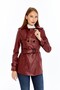 Women's Leather Trench Coat/Jacket - 2