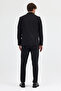 Ruben Men's Black Polyviscose Fabric Jacket+Pants+Vest Slim Fit Suit - 7