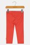 Toddlers Girl Embroidered Leggings, Red - 2