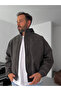 Anthracite Bomber Leather Jacket Ep-7321 - 2
