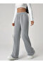 Gray Winter Wide-Leg Sweatpants-Oversized Plus Size Sportswear Quality Stretchy Comfortable Fabric - 6
