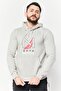 Men Heather Long Sleeves Hoodie Sweatshirt, Grey