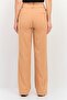 Women Regular Fit Solid Straight Leg Pants, Dark Tan - 3