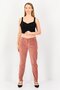 Women Cigarette Fit Solid Straight Leg Pants, Old Rose - 3