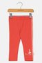 Toddlers Girl Embroidered Leggings, Red