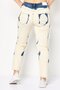Women Boyfriend Fit Beached Pants, Multicolor - 3