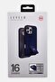 iPhone 16 Pro Morphix Cuero Grip Stand Protective Case, Dark Blue - 2