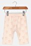Toddlers Girl Graphic Print Pull On Legging, Peach - 2