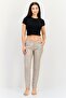 Women Chino Fit Plaid Dress Pants, Multicolor - 4