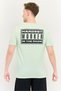 Men Sportswear Fit Short Sleeve Outdoor T-Shirts, Lime Green - 3