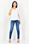 Women V-Neck Flutter Sleeves Plain Top, White - 2