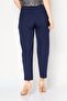 Women Regular Fit Plain Dress Pants, Navy - 2
