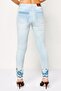 Women Regular Fit Washed Stretchable Jeans, Light Blue - 4