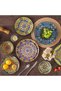 Simi 12-Piece Crockery Set, Porcelain Dinner Service for 4 People, with Dinner Plates, Dess - 5