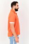 Men Regular Fit Embroidered Logo Short Sleeve Polo Shirt, Dark Orange - 4