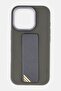 iPhone 16 Pro Morphix Silicone Case With Leather Grip, Grey