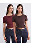 Sparkling Choices from Shining Store Zero Roba Collar Women's Crop 2-Pack