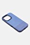 iPhone 16 Pro Cuir Two-Tone Leather Protective Case, Blue - 4