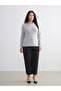Lcwaikiki Basic White Crew Neck Striped Women's T-Shirt - 6
