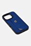 iPhone 16 Pro Morphix Cuero Grip Stand Protective Case, Dark Blue - 4