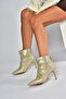 V572127214 Gold Glitter Stone Thin Heeled Evening Dress Boots