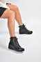 V324245103 Black Genuine Leather Lace-Up Classic Women's Boots - 4