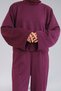 Seasonal Crop Pants Set - Crop & Straight Leg Pants Seasonal Fabric Women's Top-Bottom Set - 4