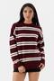 Striped Knitwear Sweater Bordo