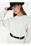 Soft Knitted Basic Sweater - Ecru -