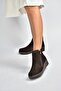 V324800402 Brown Genuine Leather Suede Women's Boots - 2