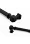 Furniture Kitchen Drawer Cabinet Cupboard Handles Kulb Black Striped Metal Luxury Handle 128 mm 12.8 cm - 3