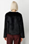 Plush Fabric Buttoned Jacket - 4