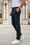 Men's Lace-Up Jogger Pants Casual Elegance, Relaxed Fit - 3