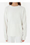 Soft Knitted Basic Sweater - Ecru - - 4