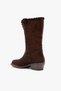 Dema Brown Suede Leather Women's Boots - 4