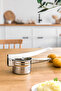 76850 Potato Masher Stainless Metal Potato Masher Puree Maker Potato Ricer 27cm - 2