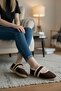 Women's Home Slippers No Noise Lightweight Sole Soft Plush Slippers - 3