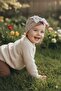 Girl's 100% Cotton Stretchy Combed Cotton Bow Detailed Bonnet Beanie - 2