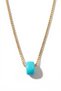 Women's Necklace – Classic Blue Evil Eye Beaded, Minimal Design, Antiallergic Gold Color - 3